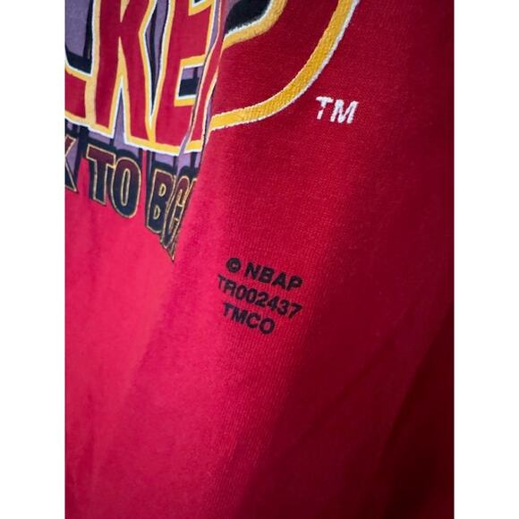 NWT RARE Vintage 1995 Houston Rockets Back To Back NBA Champions Shirt XL - Picture 7 of 8